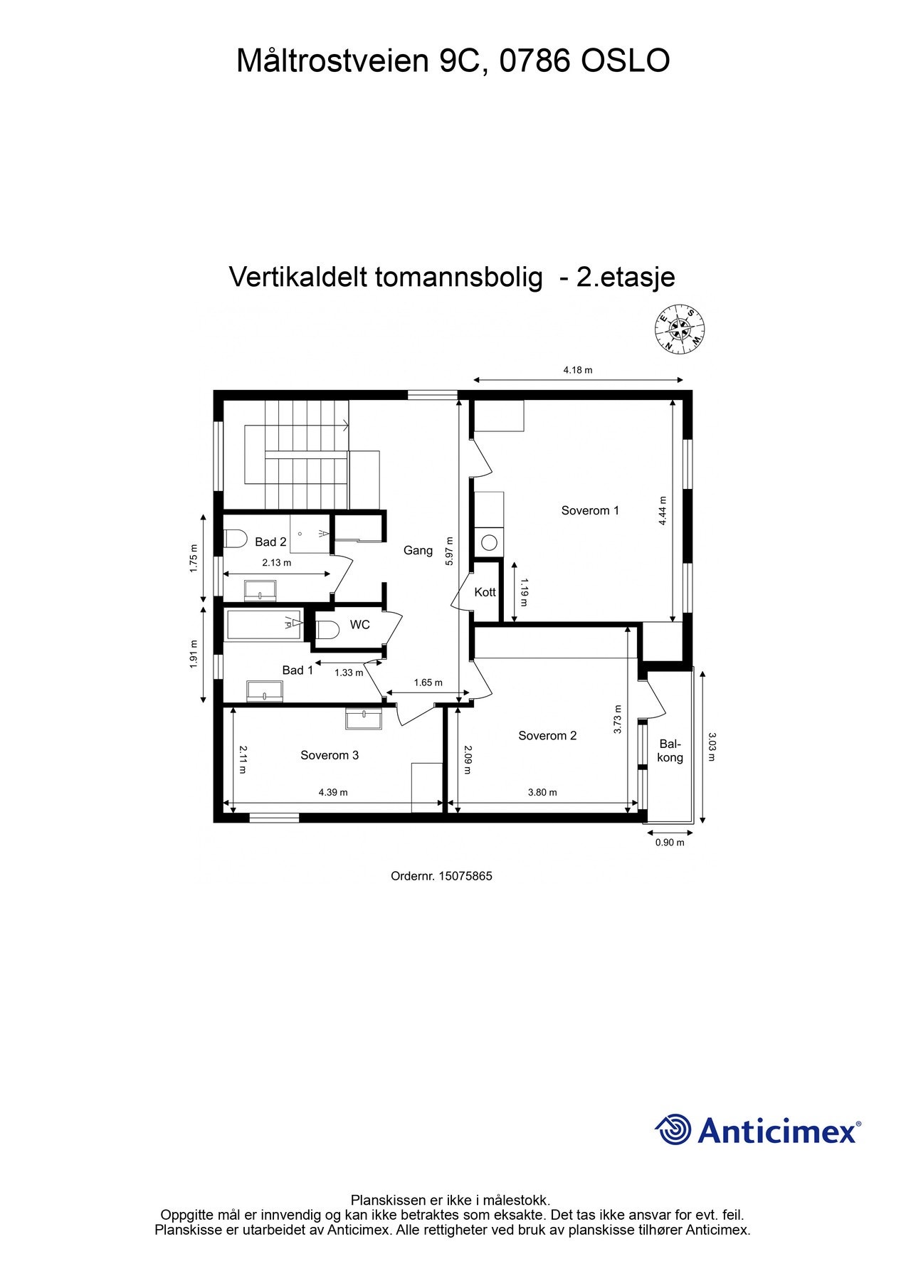 Plantegning 2.etasje. Galleribilde