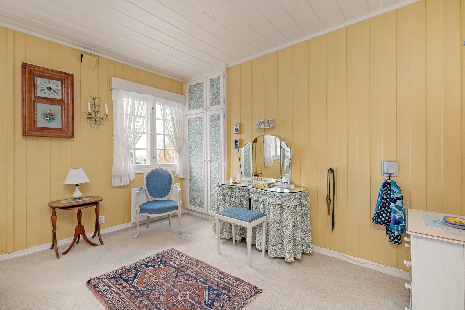 Hovedsoverom. Opprinnelig var dette to soverom. Galleribilde