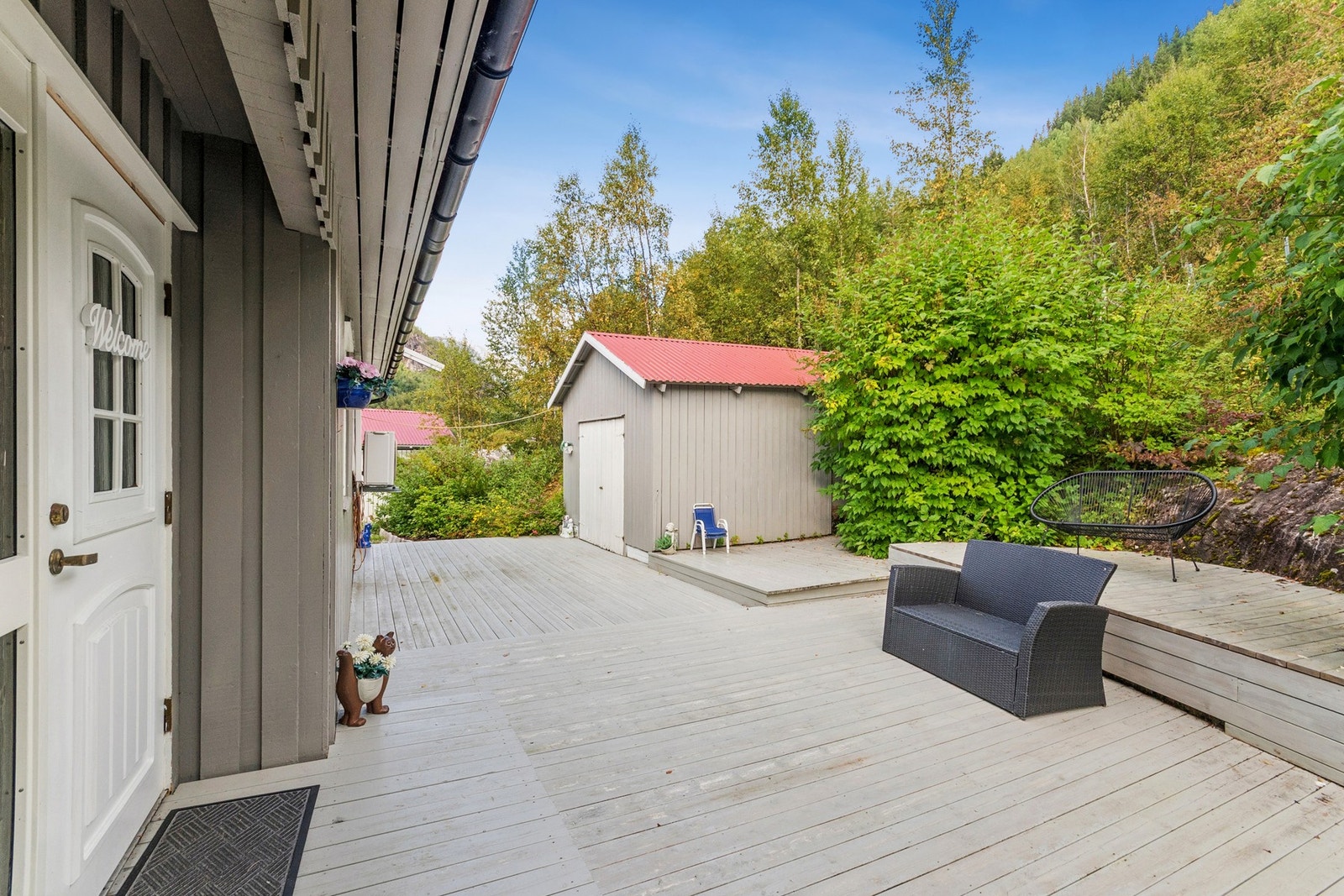 Terrasse og entré Galleribilde