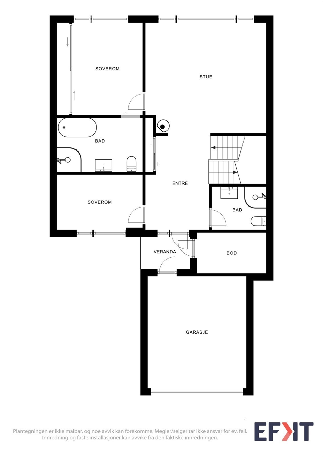 Plantegning 1.etasje Galleribilde