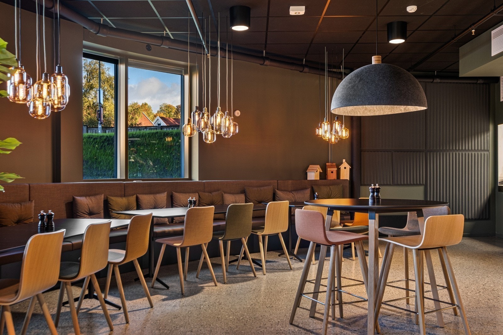 Restauranten Lerka som ligger i byggets første etasje. Galleribilde