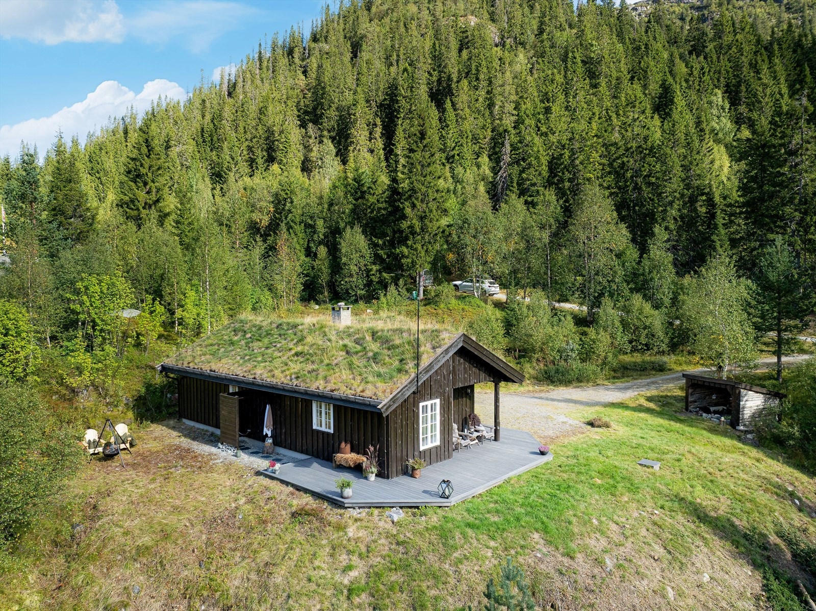 Tjønnstul er et stille og rolig område omkranset av vakkert naturlandskap som byr på flott turterreng både sommer og vinter. Galleribilde
