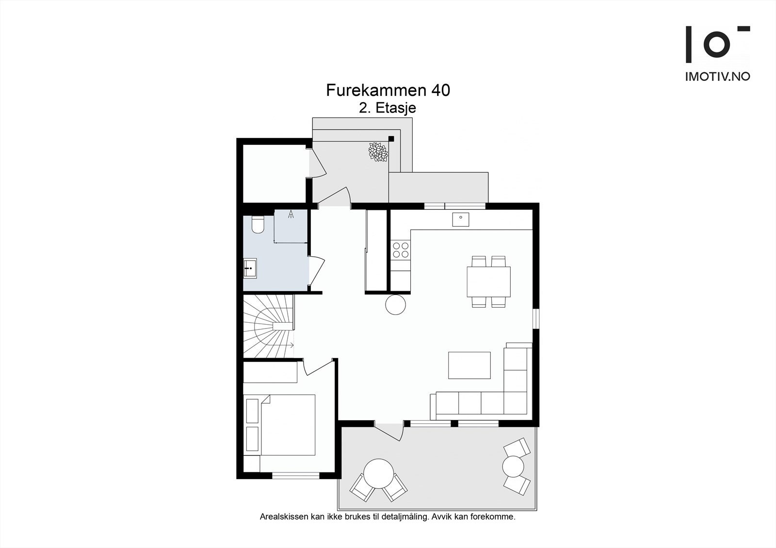 Planløsning 2. etasje ( 1. etasje fra inngangsparti) Galleribilde