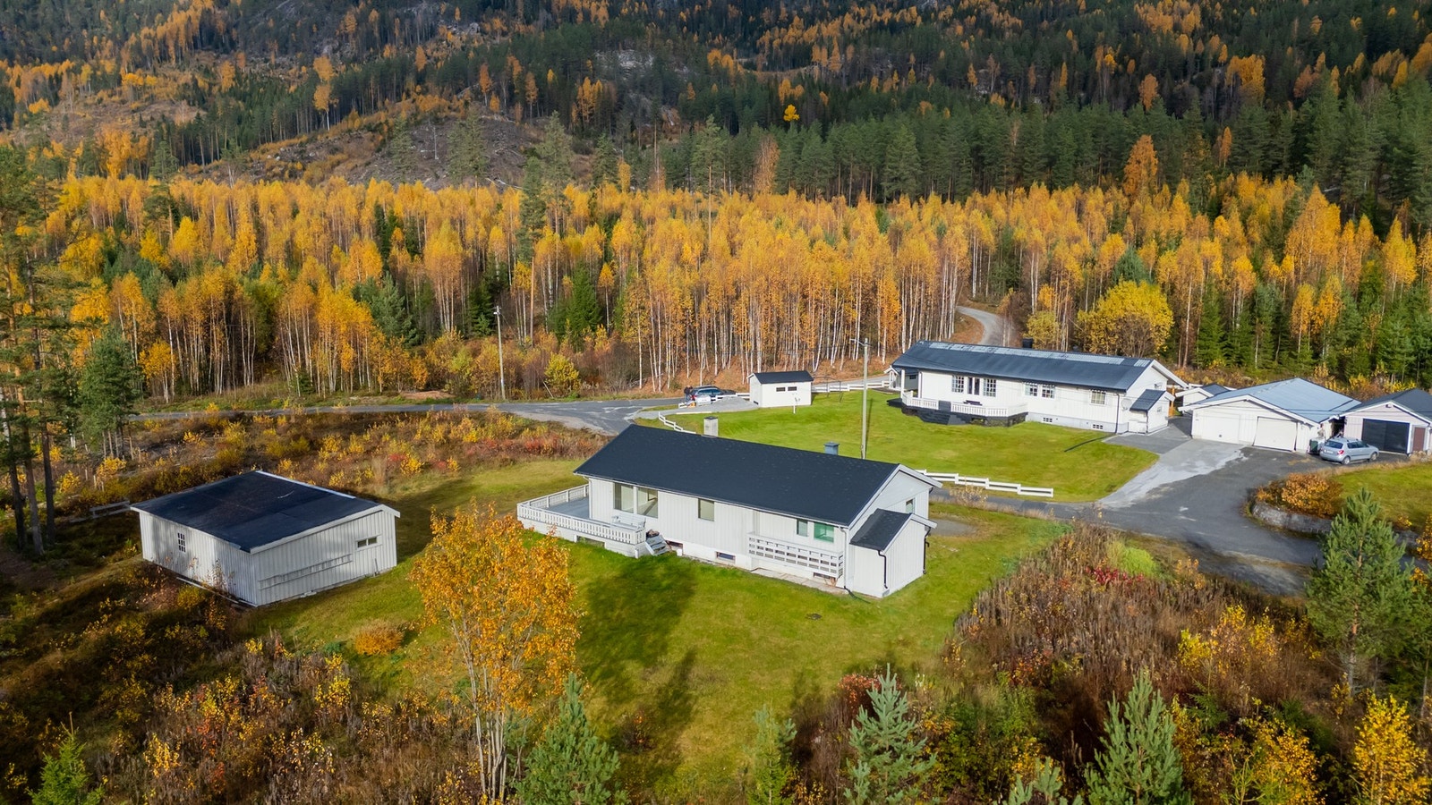 Nabolaget er rolig, og det finnes gode turmuligheter i området Galleribilde