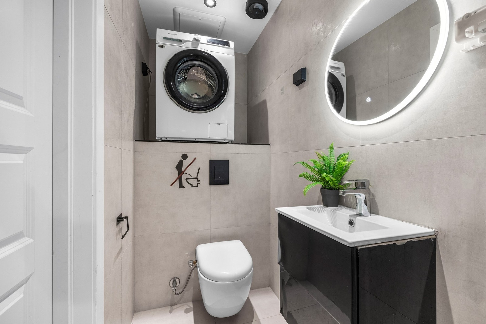 Her er det også opplegg for vaskemaskin. Galleribilde