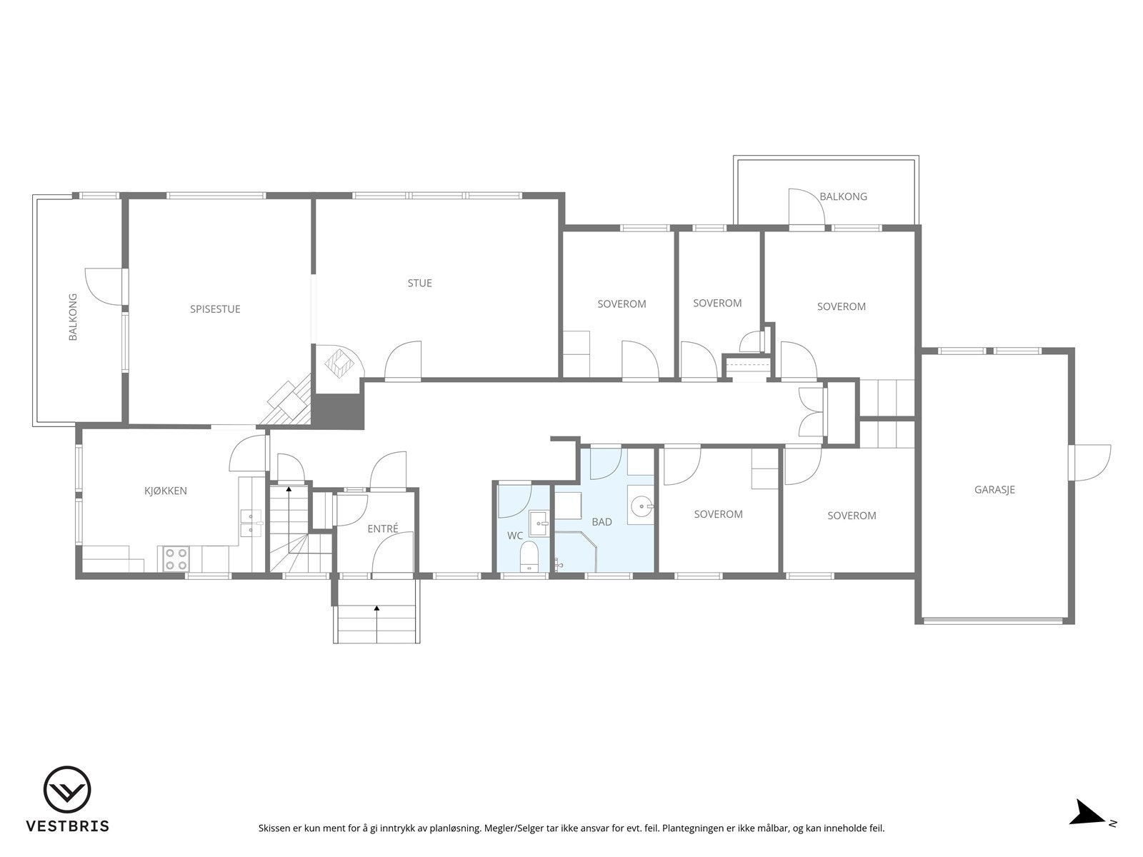 Innholdsrikt hovedplan Galleribilde