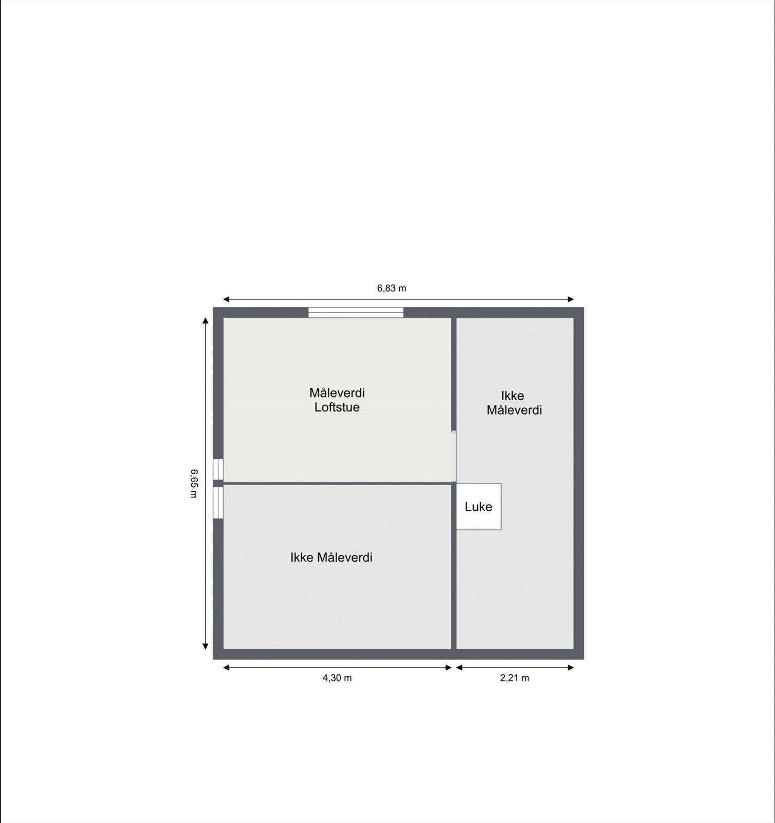 Plantegning 2. etg Galleribilde