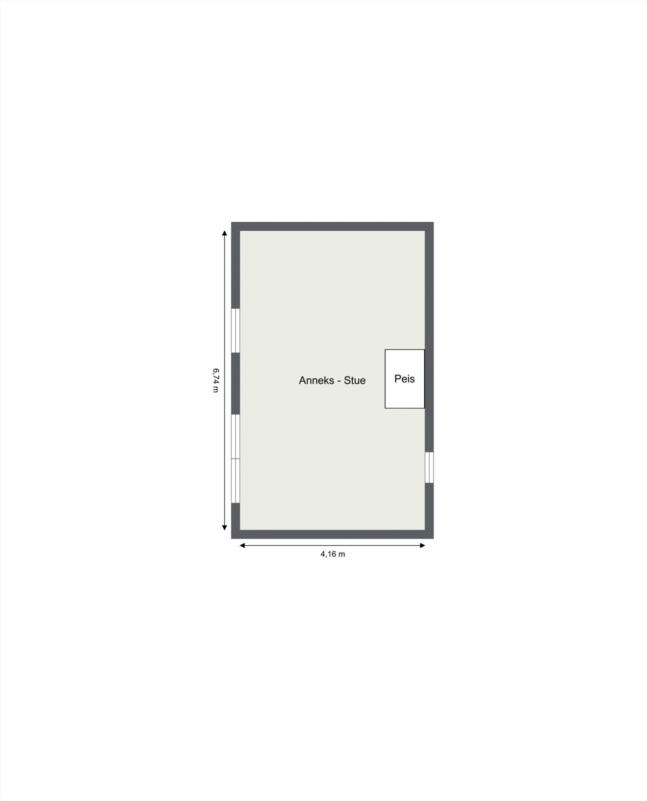 Plantegning - anneks Galleribilde