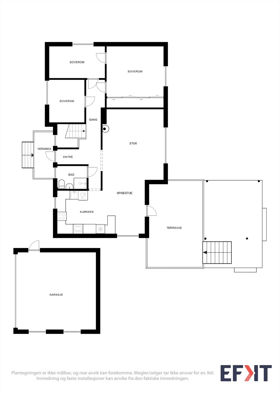 Plantegning hovedplanet Galleribilde