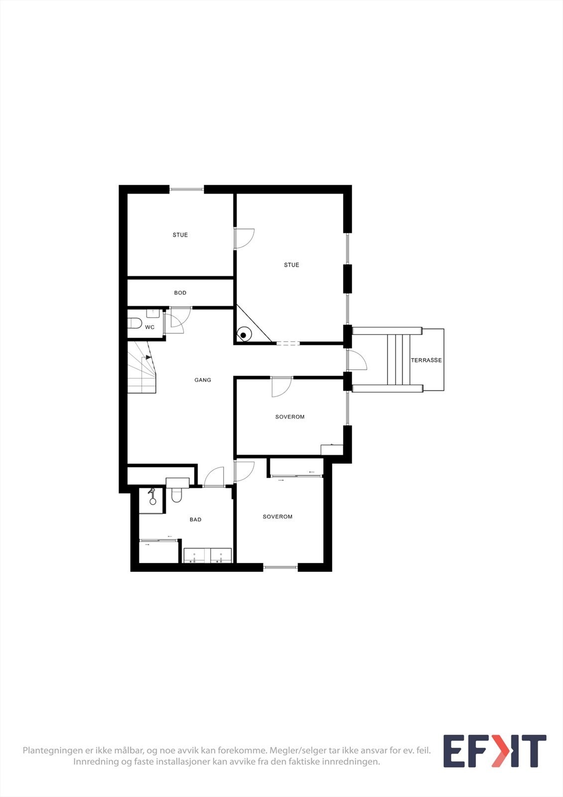 Plantegning sokkeletasje Galleribilde