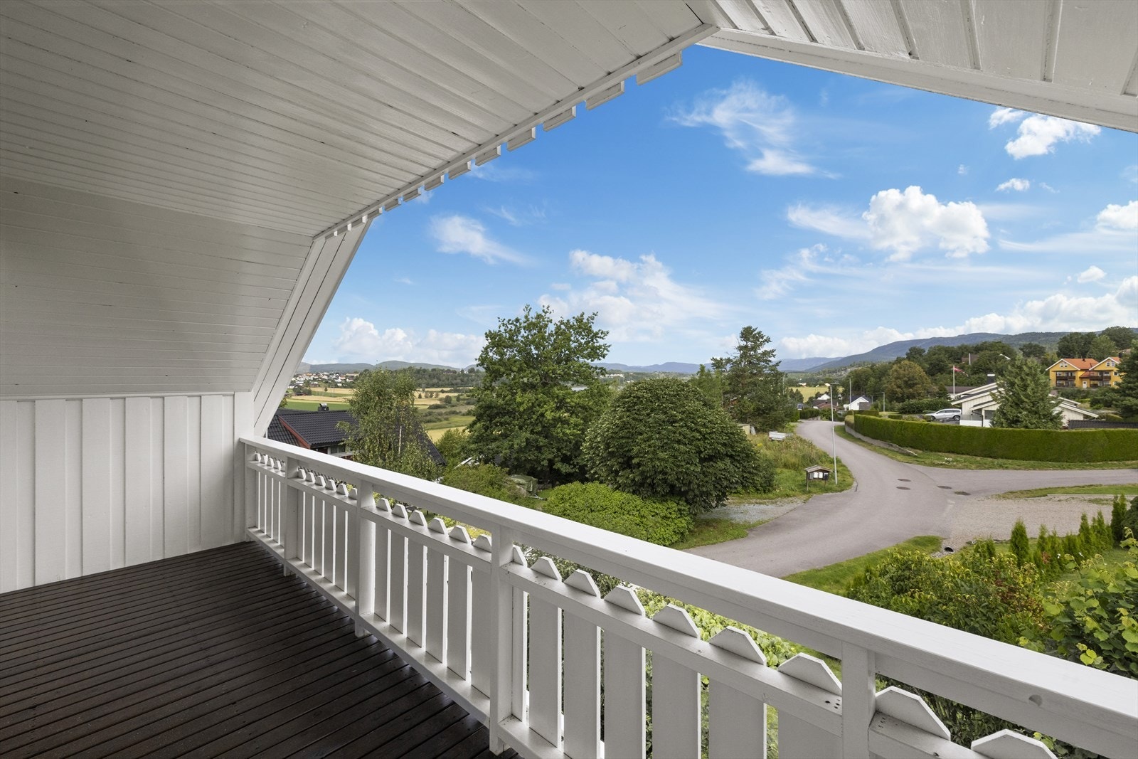 Flott utsikt fra balkongen Galleribilde