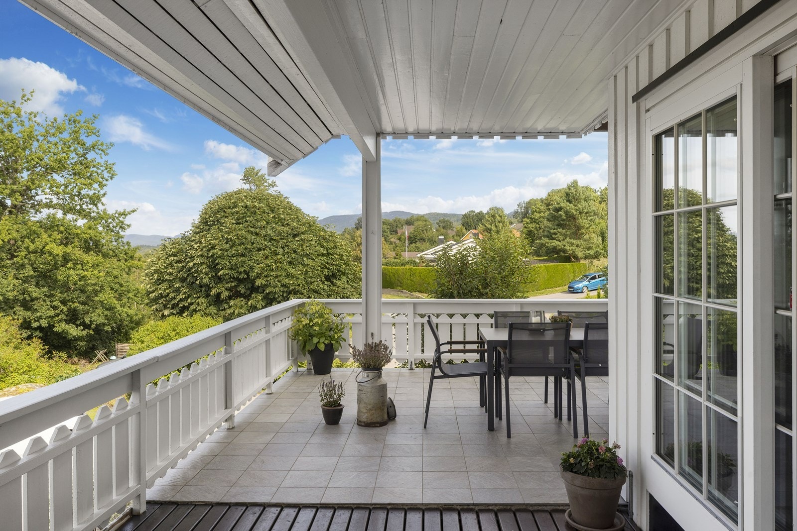 Verandaen er delvis overbygget Galleribilde