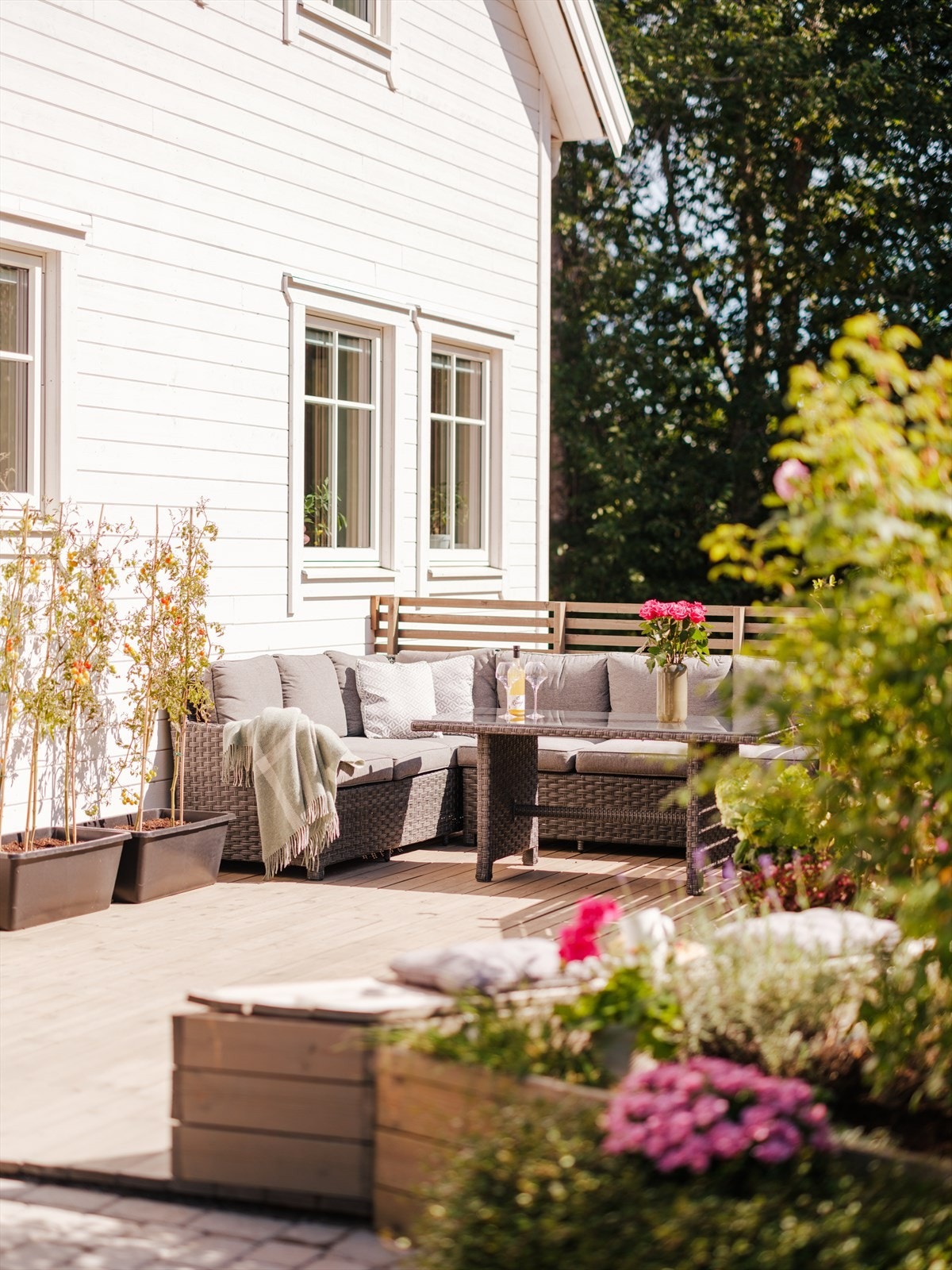 Beliggenheten gir gode solforhold store deler av dagen. Galleribilde