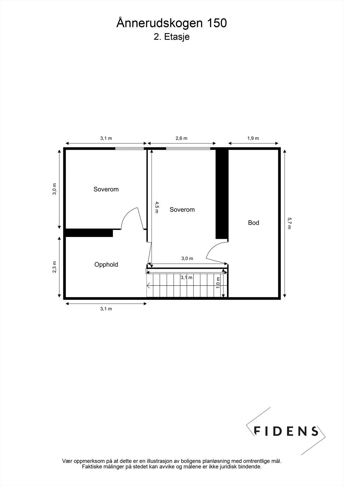 Plantegning 2. etasje. Galleribilde