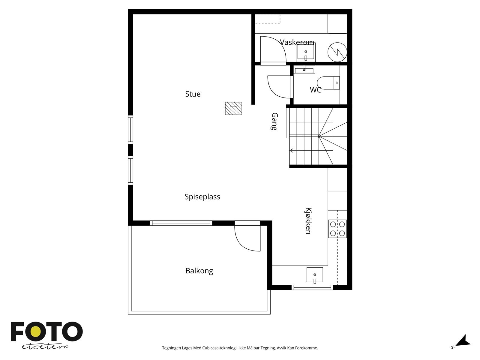 Vardeveien 3A - 1.etasje. Veiledende planskisse - ikke målbar Galleribilde