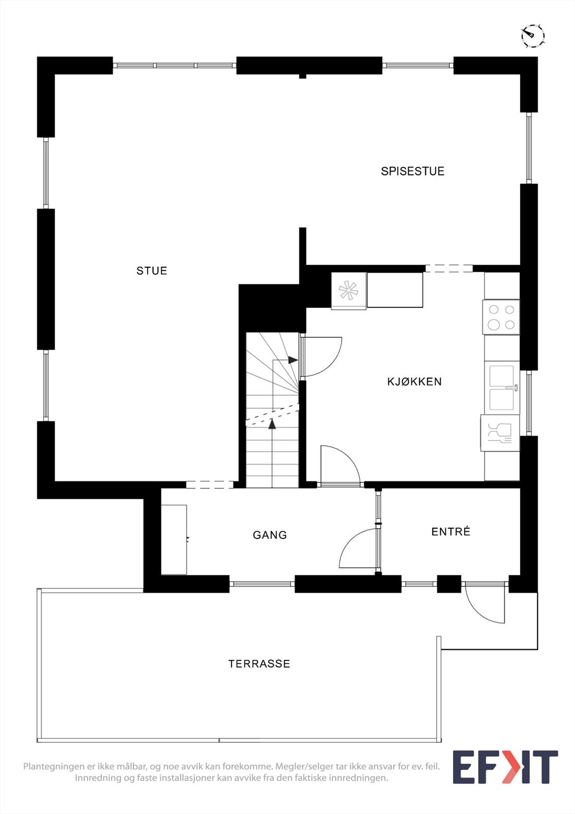 Plantegning 1. etasje. Galleribilde