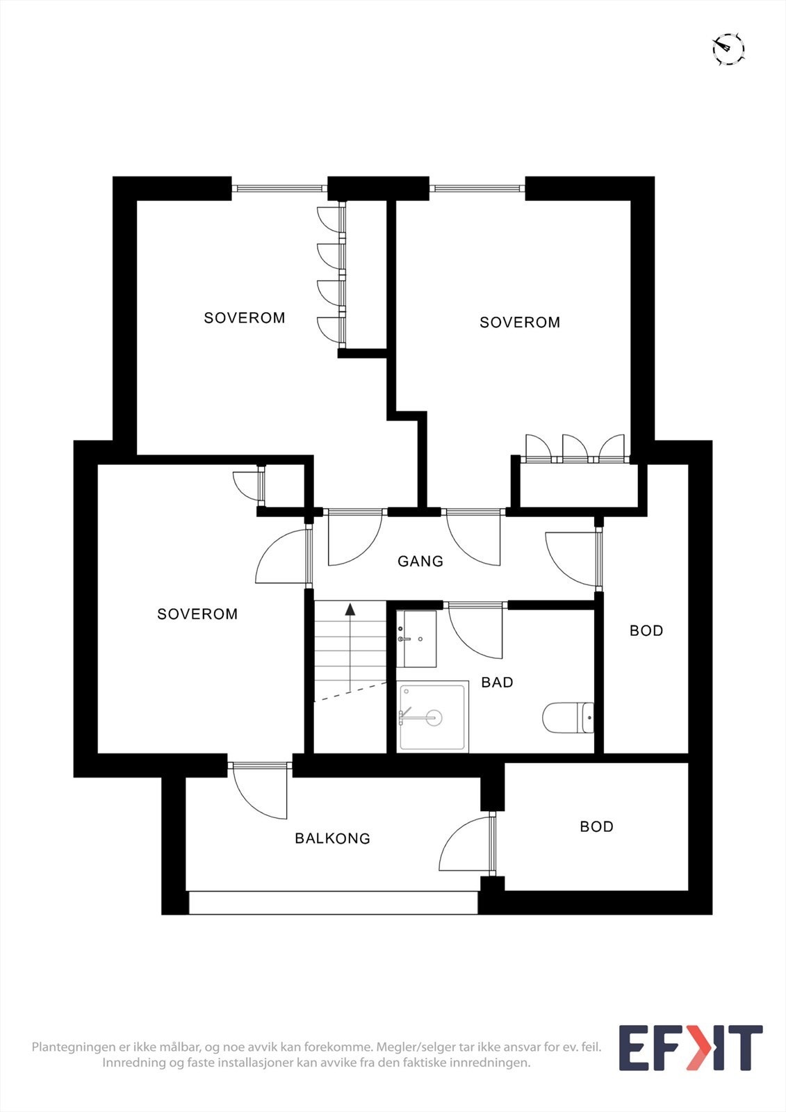 Plantegning 2. etasje Galleribilde