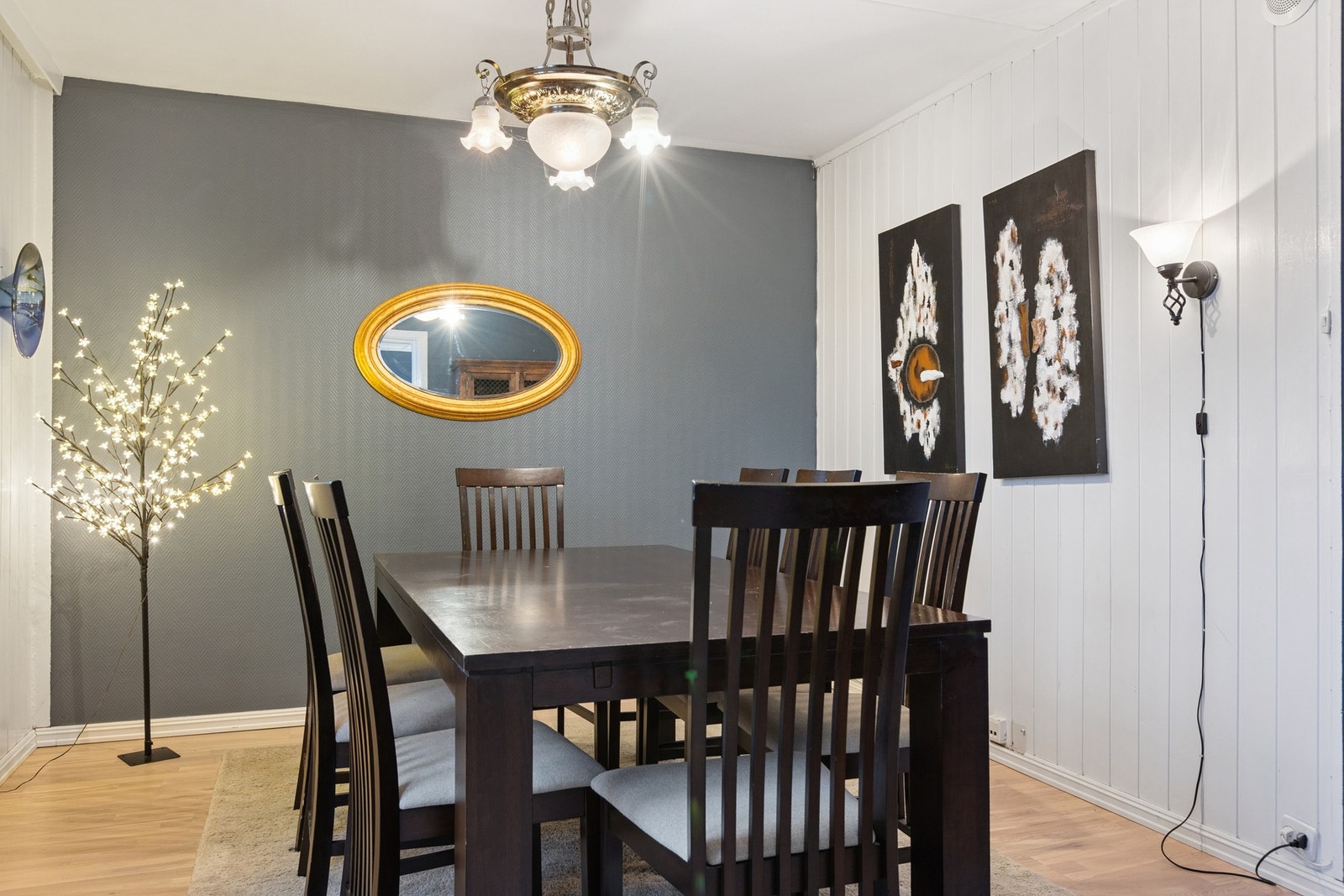 Spisestuen er på 14 kvm. Galleribilde