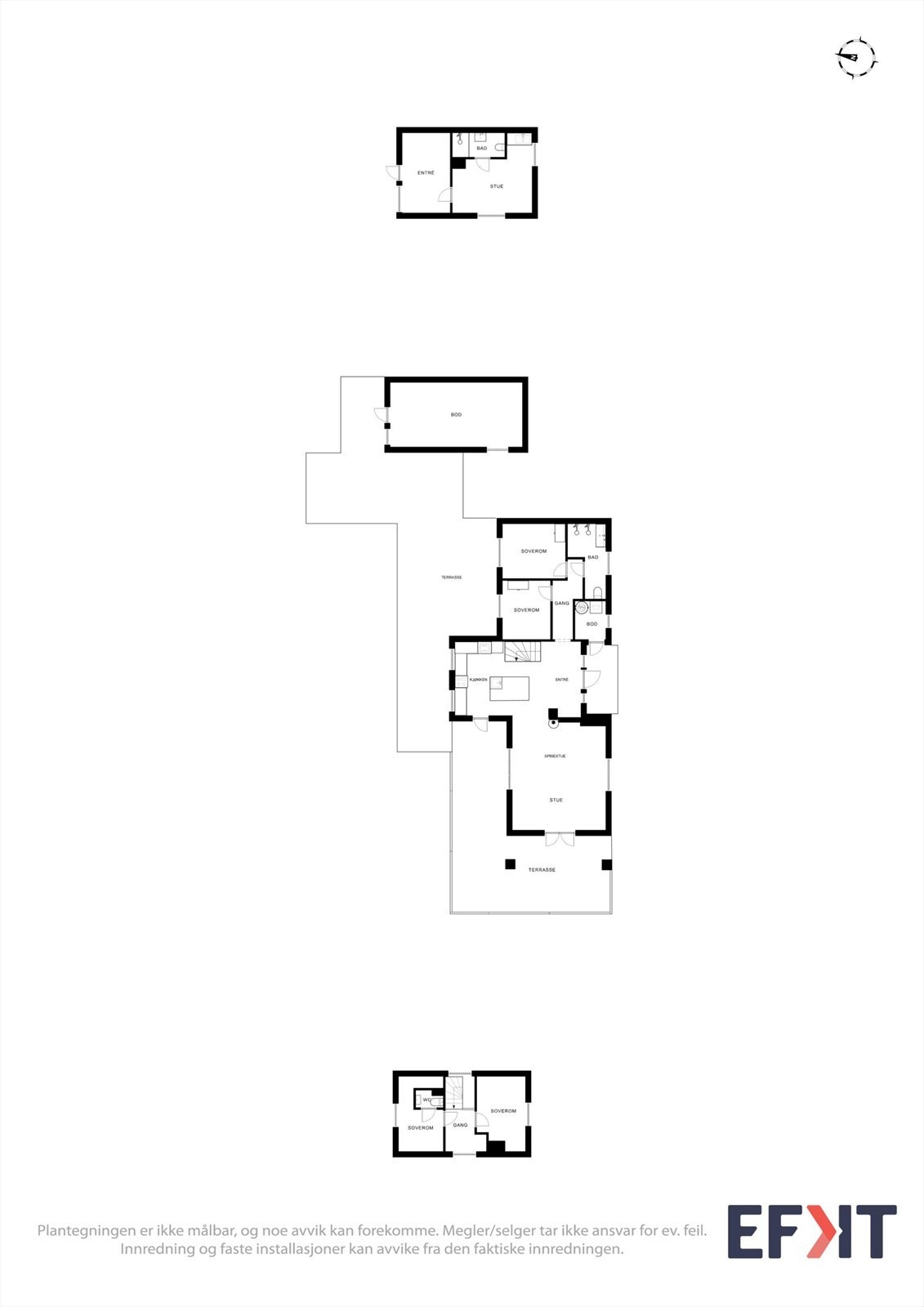 Plantegninger med anneks. Galleribilde