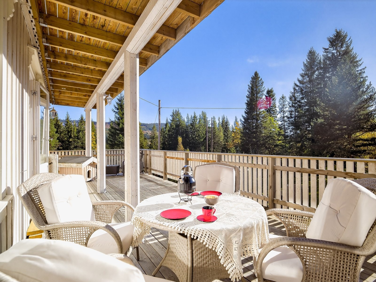 Boligens balkong er på 22kvm Galleribilde