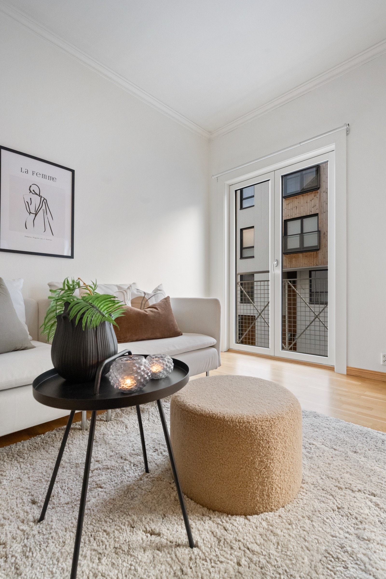 Fransk balkong i stue Galleribilde