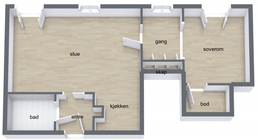 Plantegning Galleribilde