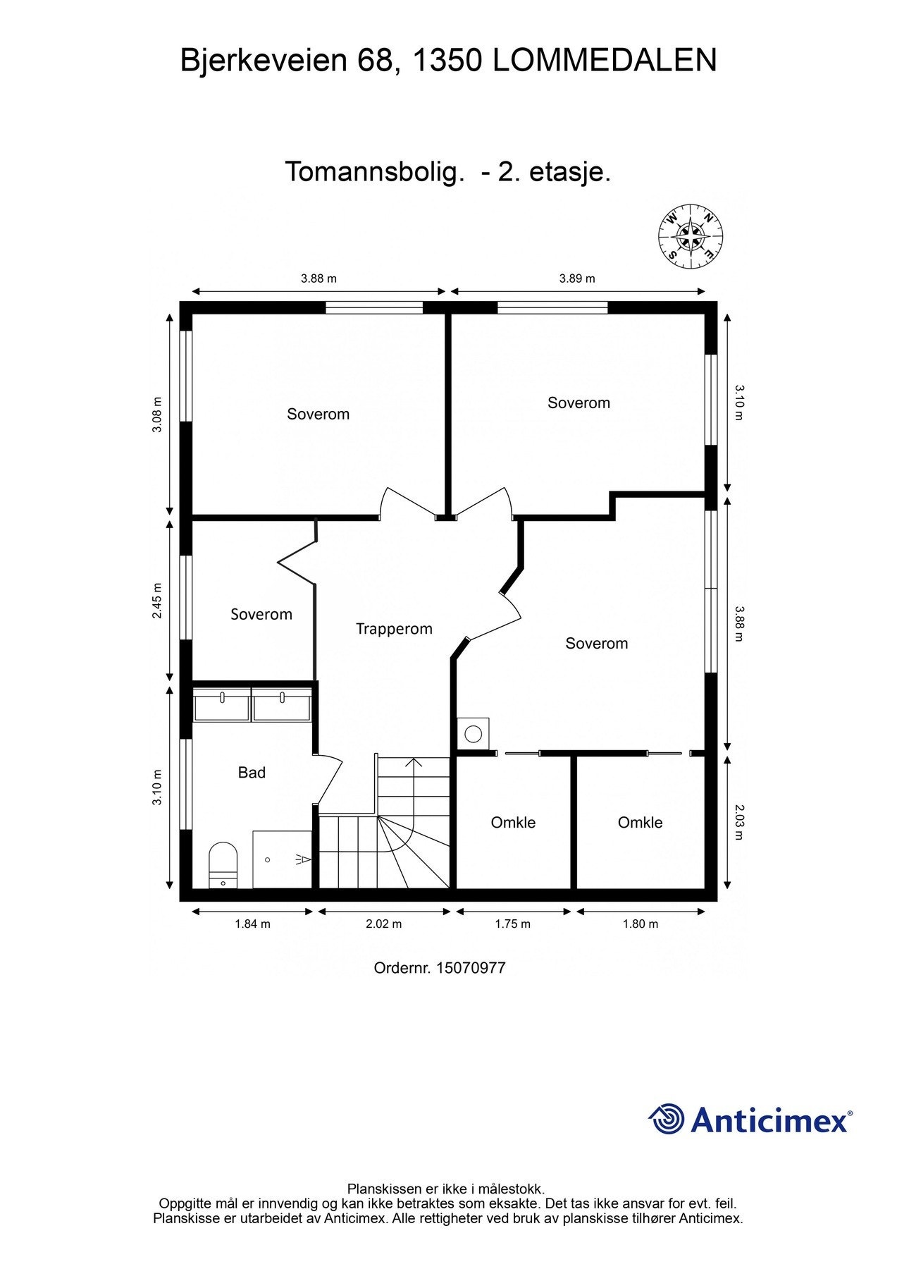 Alternativ plantegning 2.etasje Galleribilde