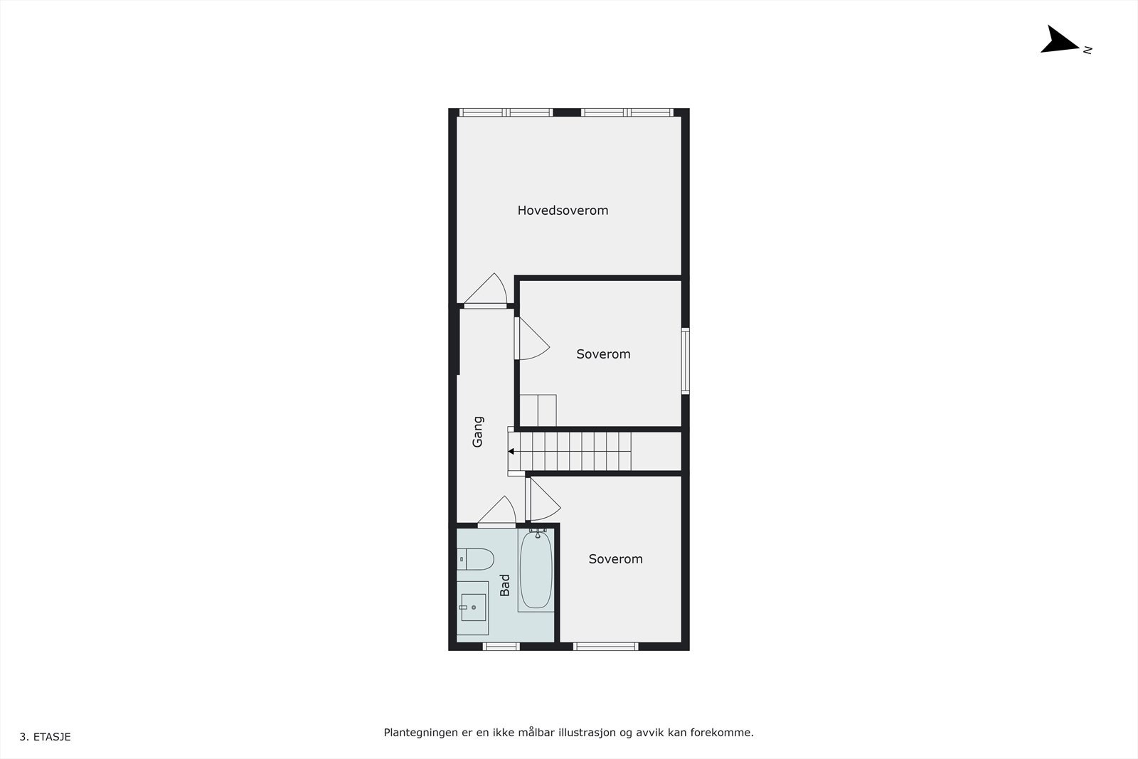 Plantegning 2.etasje Galleribilde