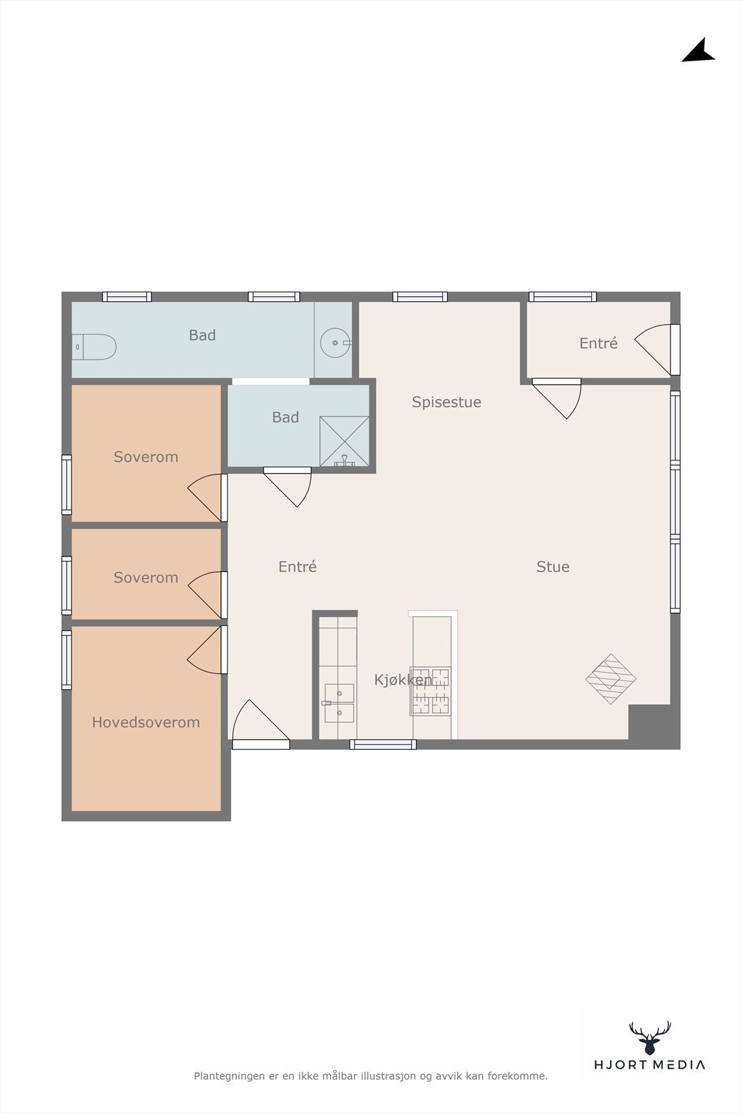 Plantegning Galleribilde