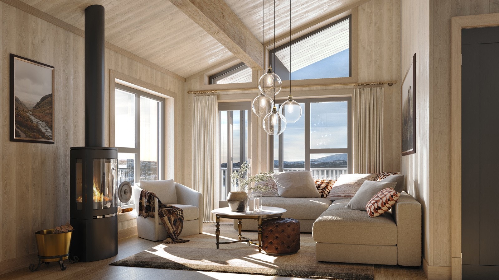 Frigarden - Illustrasjonsbilde stue FG6 (Bygg 36) Galleribilde