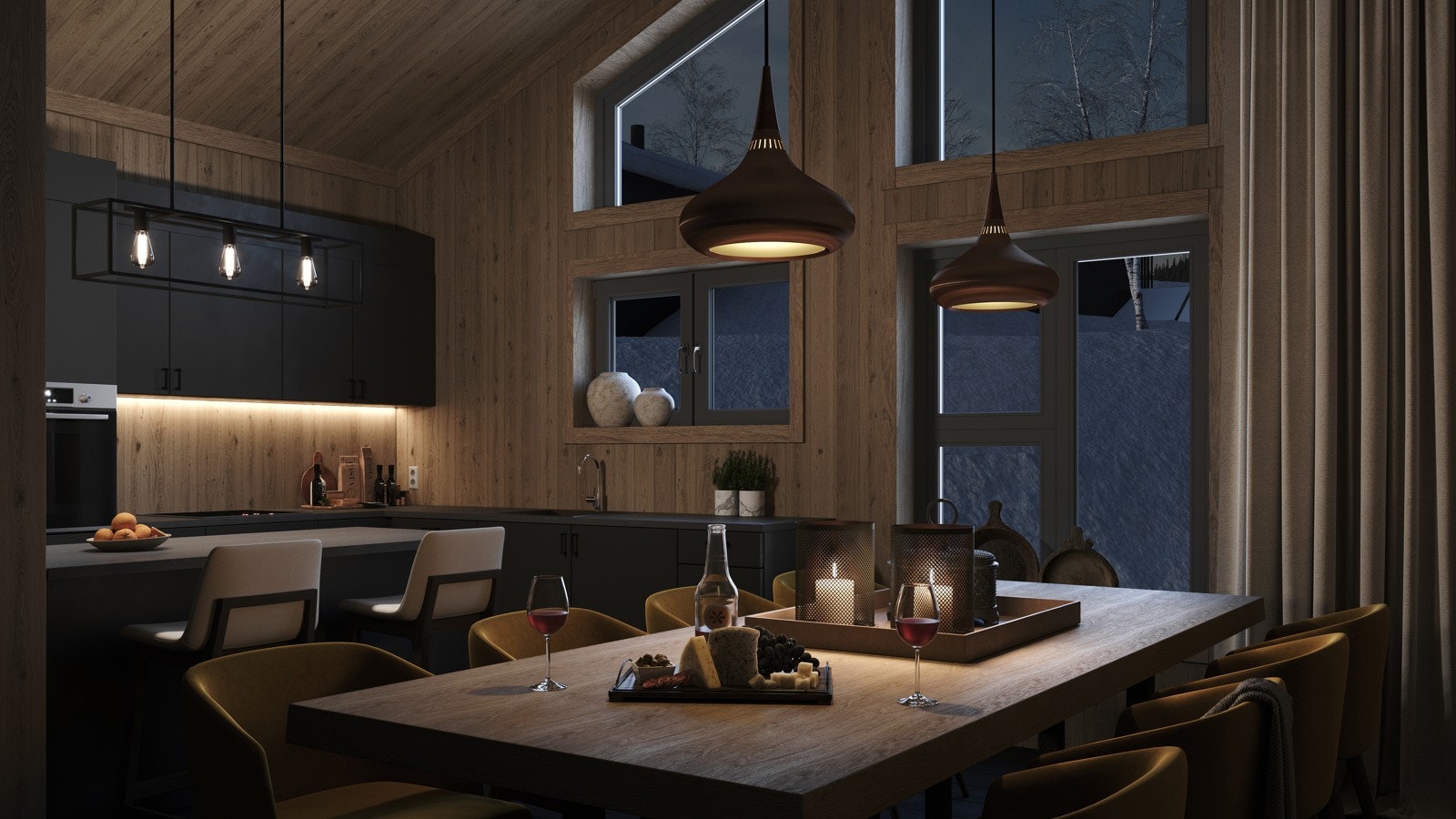 Frigarden - Illustrasjonsbilde kjøkken leilighetstype FG4 (Bygg 28) Galleribilde