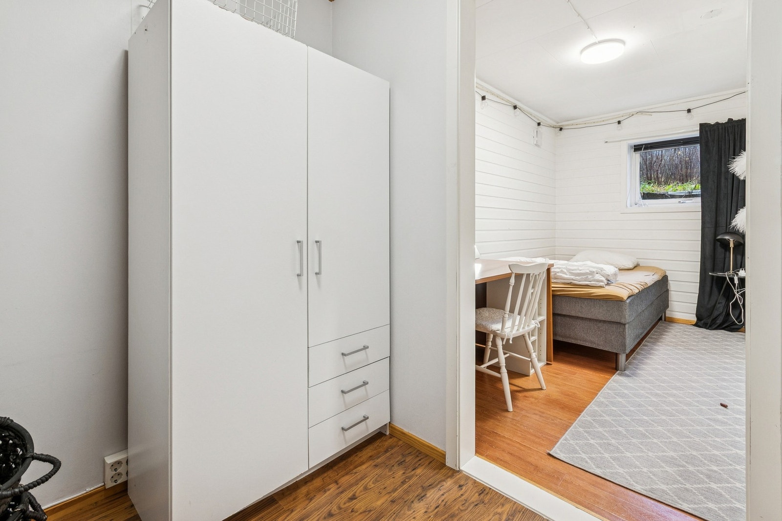 Bod innredet som soverom, ikke godkjent bruksendret hos Bodø kommune. Galleribilde