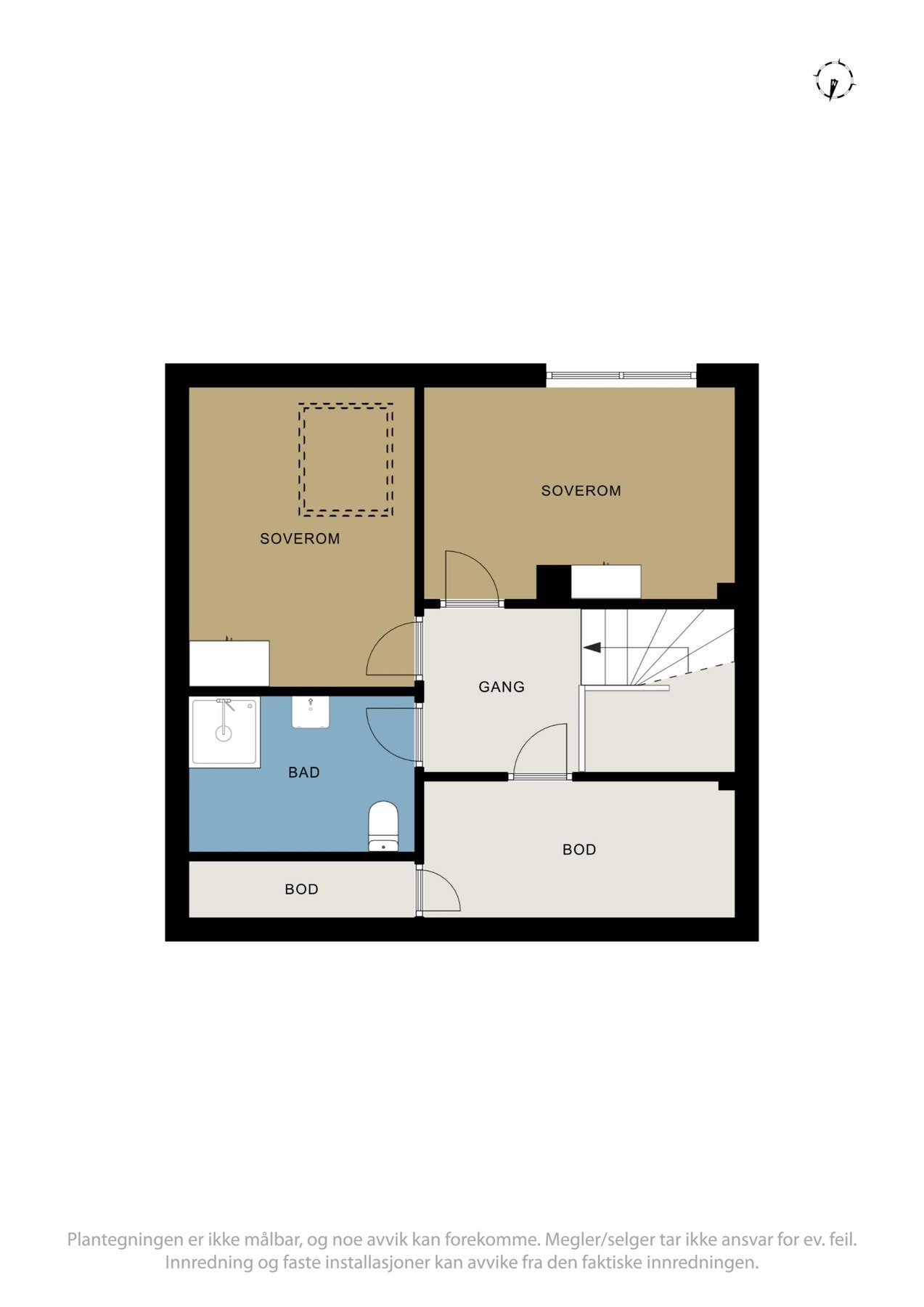 Plantegning 2.etasje Galleribilde