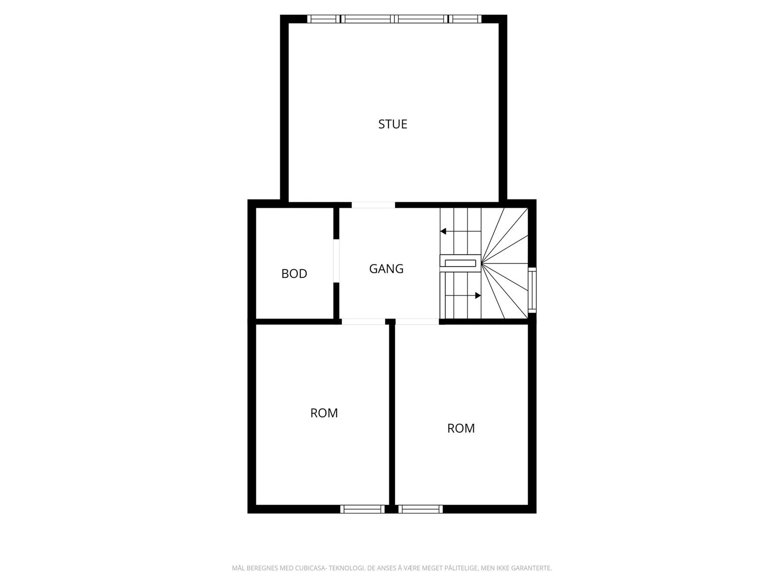 Plantegning loftetasje Galleribilde