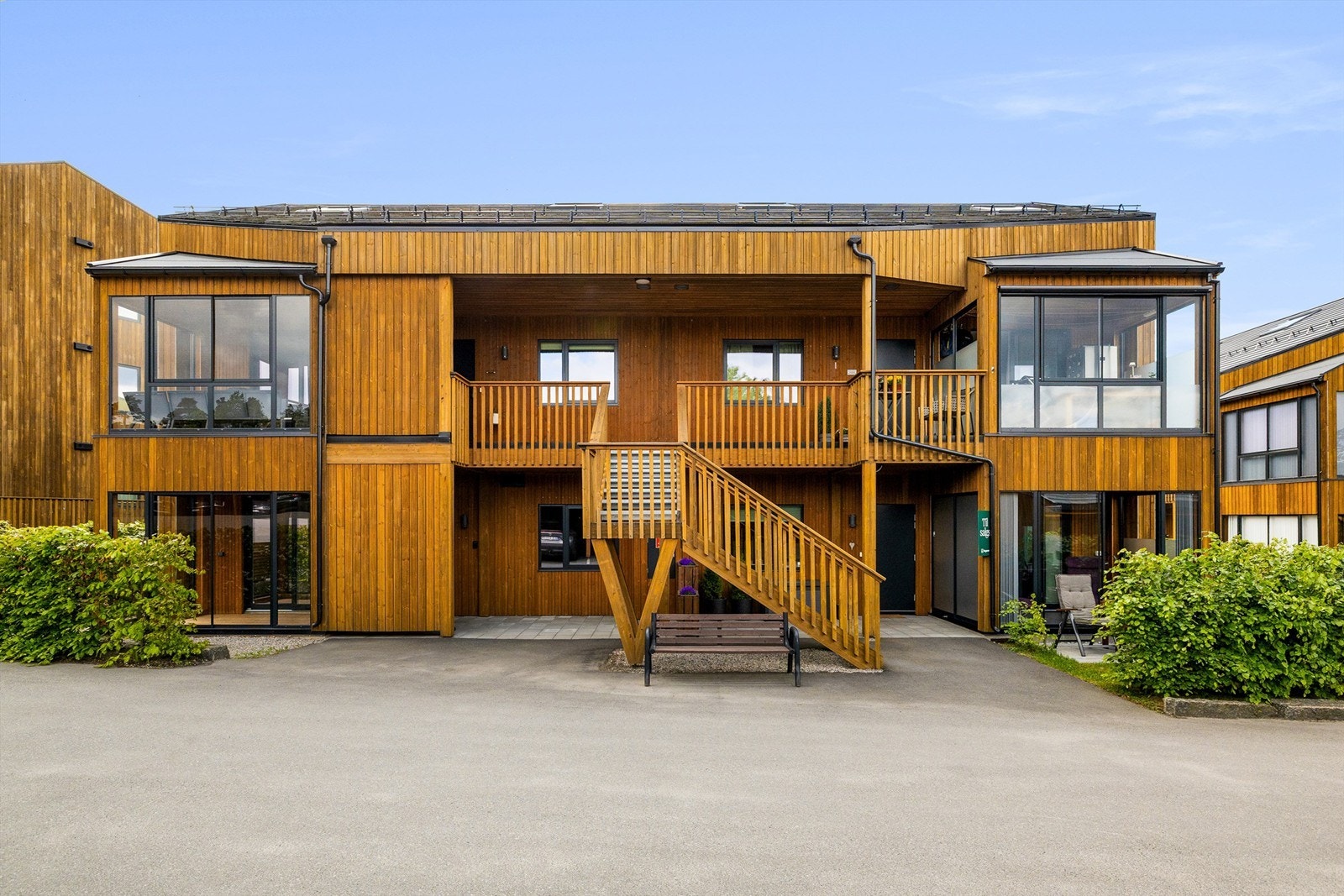 Fasaden ved inngangspartiet Galleribilde