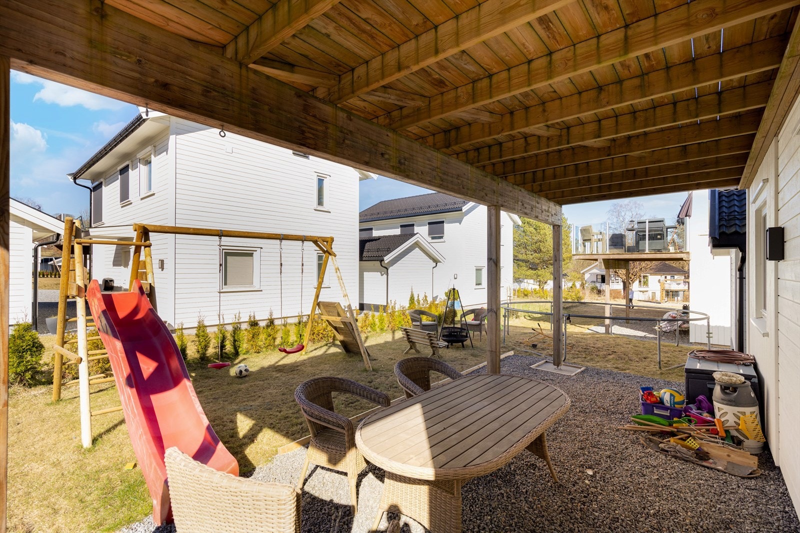 Her er det god boltreplass for store og små. Galleribilde