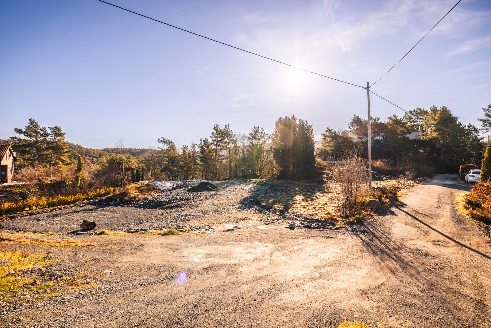 Det foreligger godkjent rammetillatelse for hytte og garasje Galleribilde