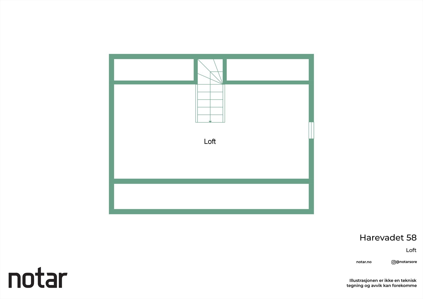 Plantegning loft Galleribilde