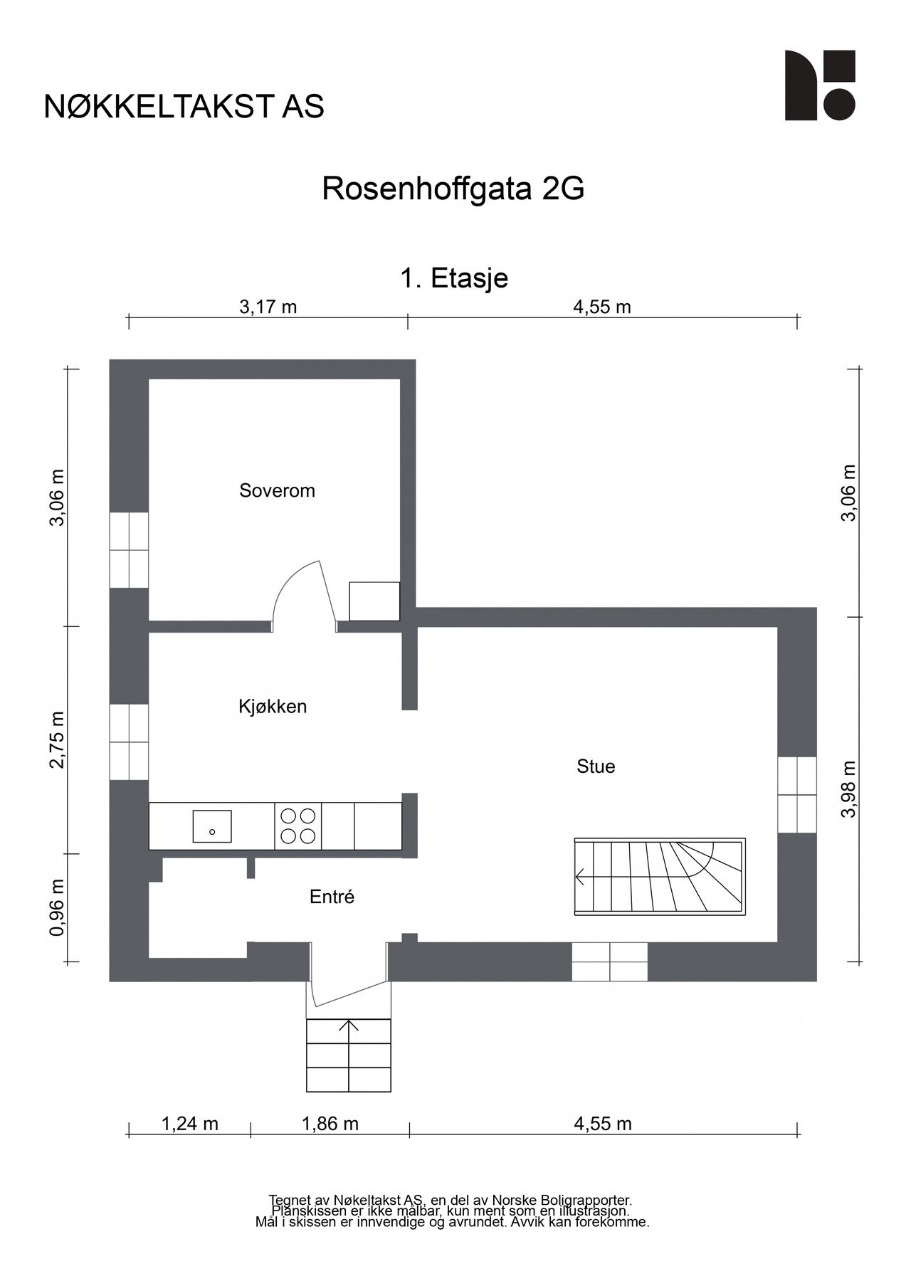 Plantegning - 1.etasje Galleribilde