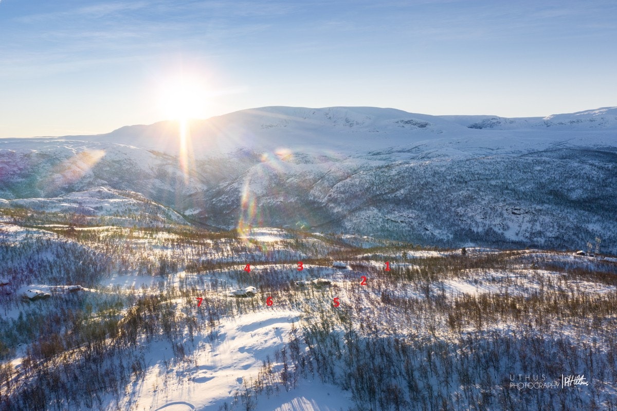 Velkommen til Sisseldalen med en utsikt man aldri blir lei. Tomter ca. markert. Galleribilde
