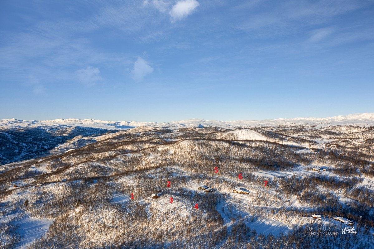 Ca. markert med tomtenr. Galleribilde