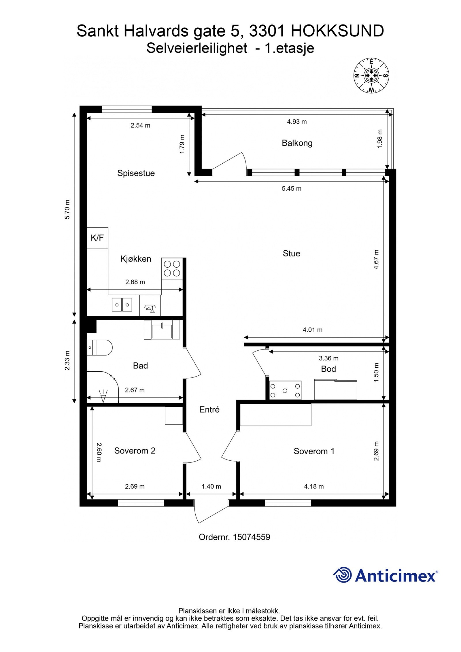 Plantegning 1.etasje Galleribilde