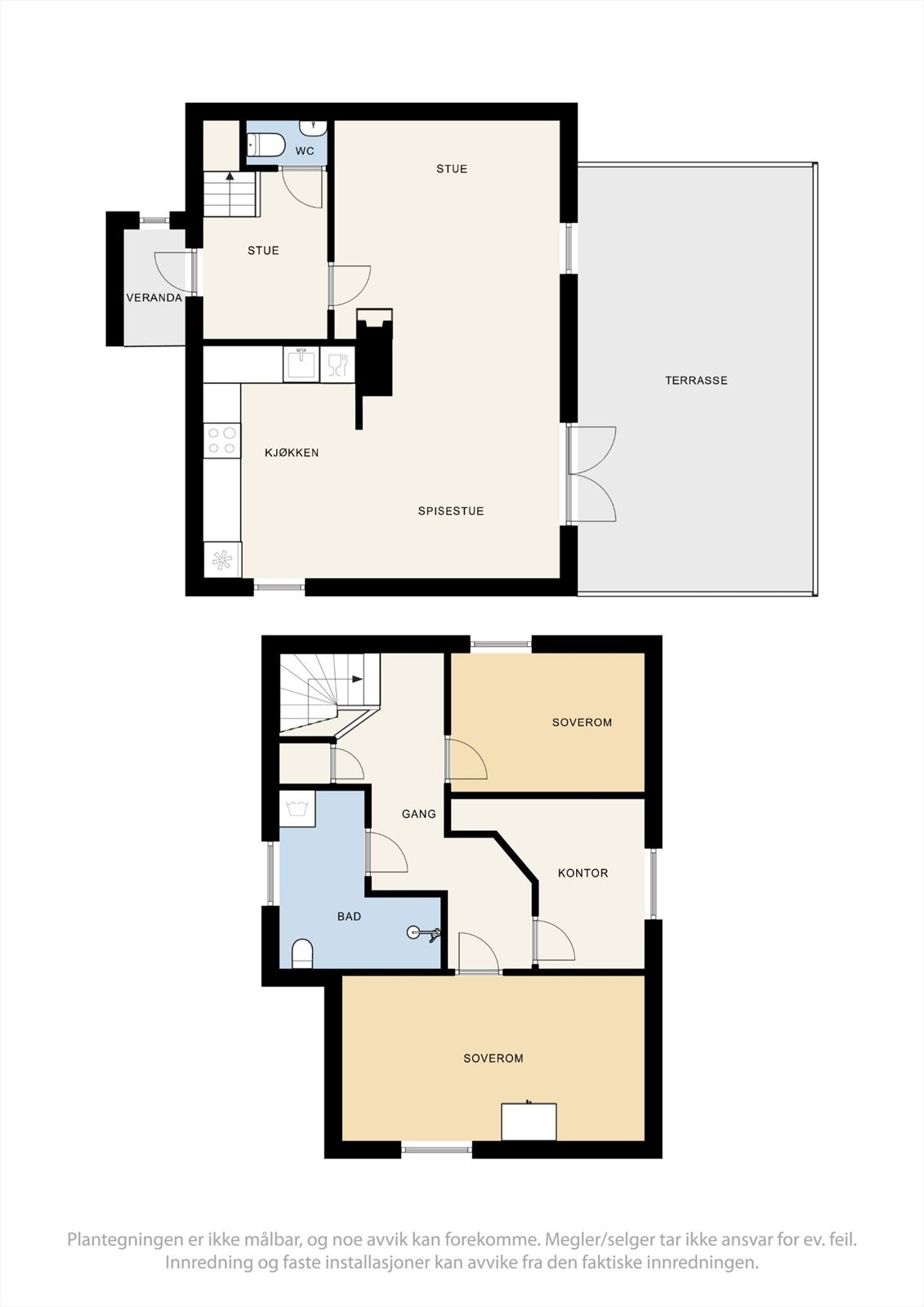 Plantegninger enebolig. Galleribilde