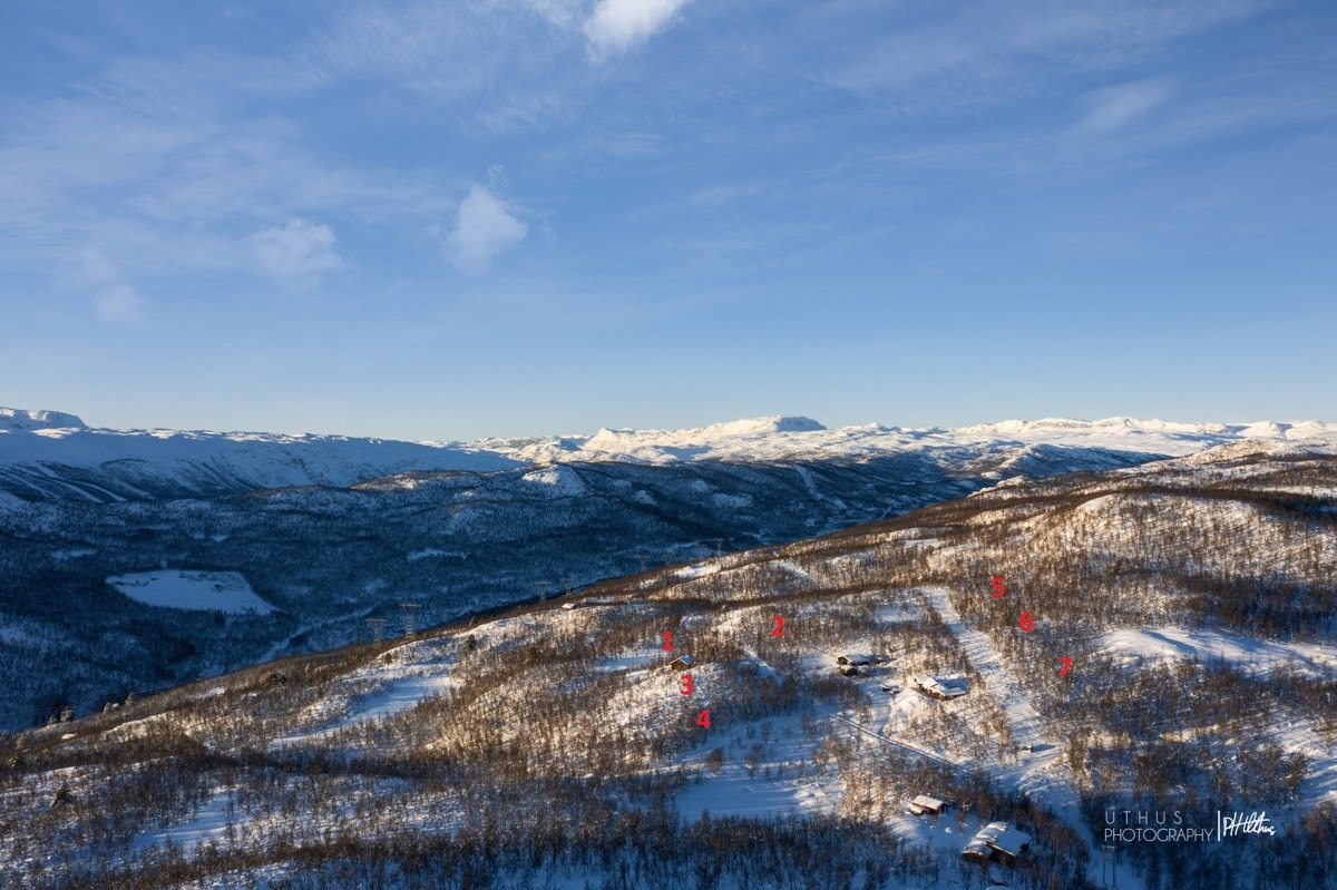 Ca. markert med tomtenr. Galleribilde