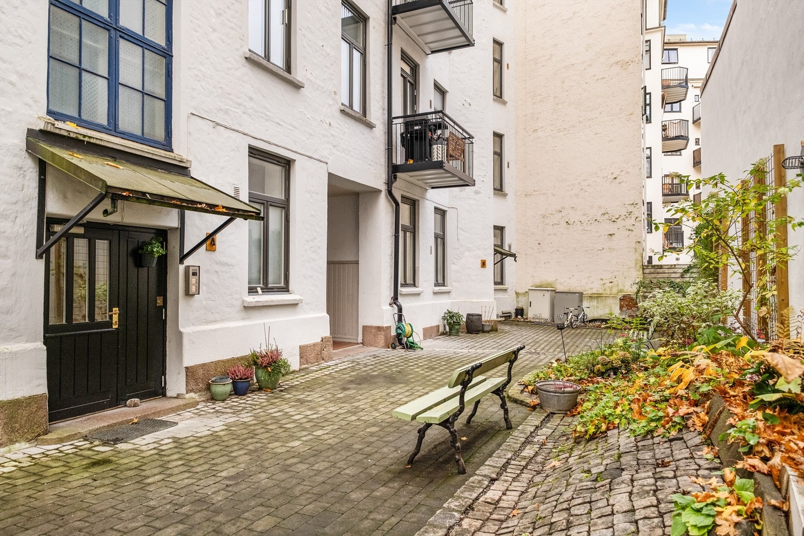 Bakgård. Galleribilde