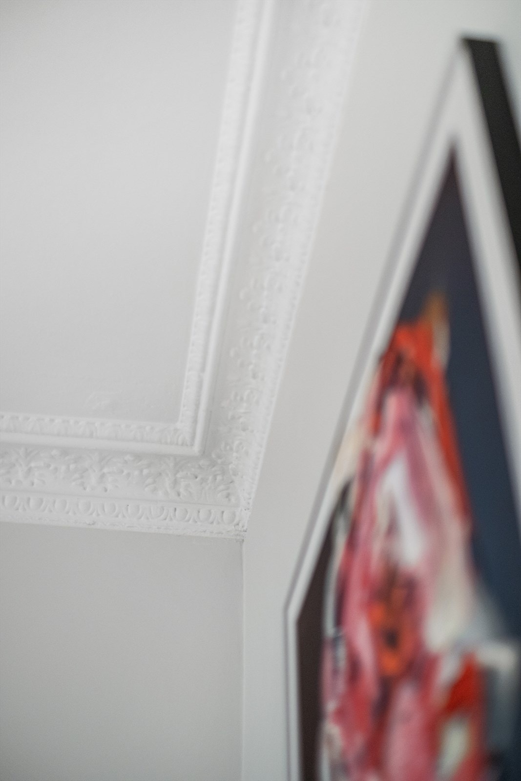 Klassiske detaljer som stukkatur. Galleribilde