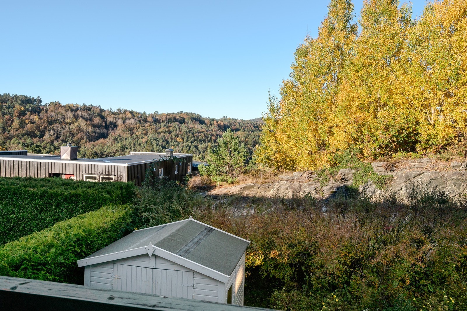 Fin utsikt fra balkong i 2. etasje Galleribilde