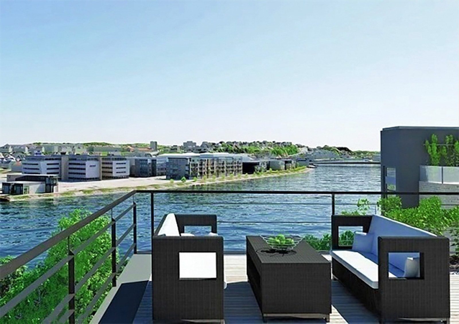 Takterrasse for beboere Galleribilde