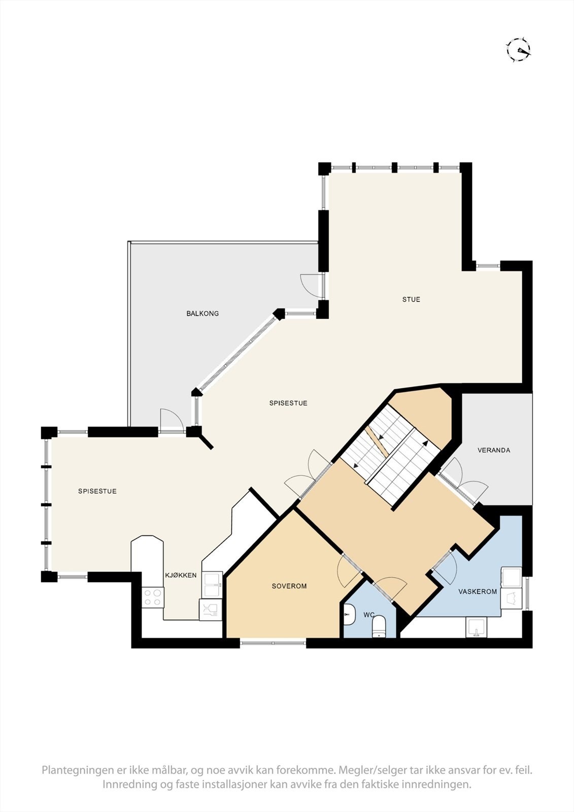 Plantegning 1. etasje Galleribilde