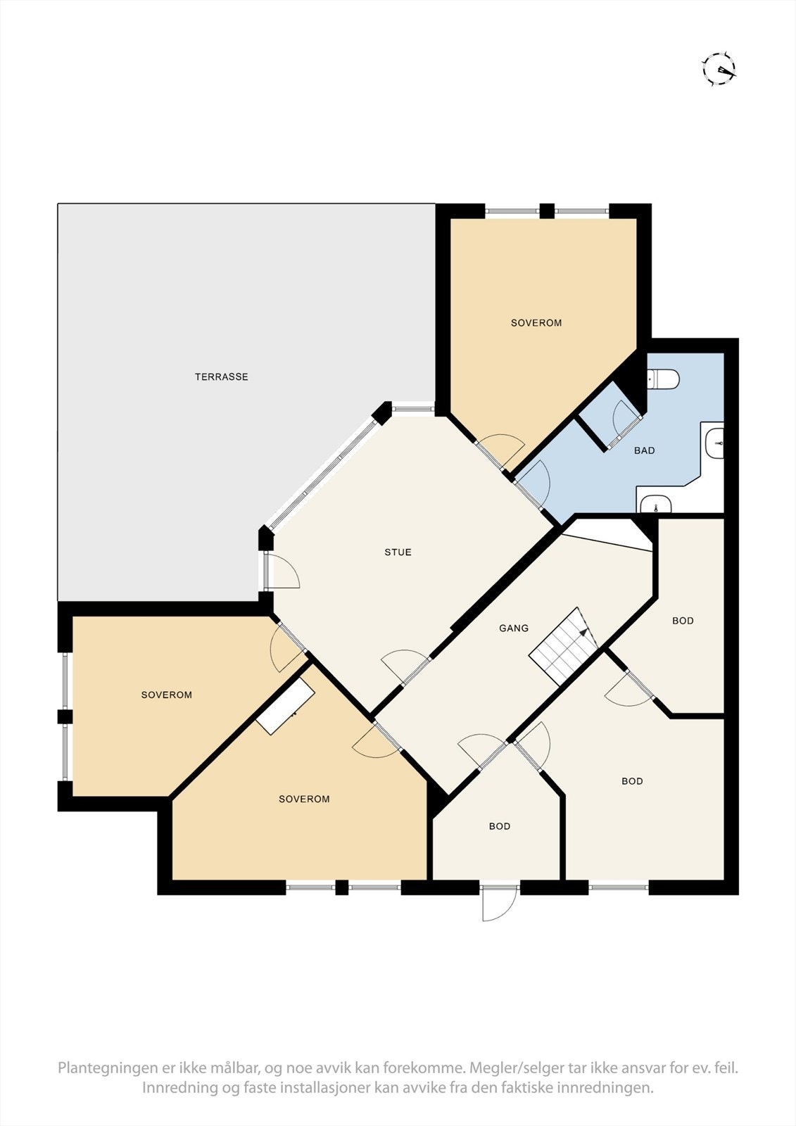 Plantegning underetasje Galleribilde